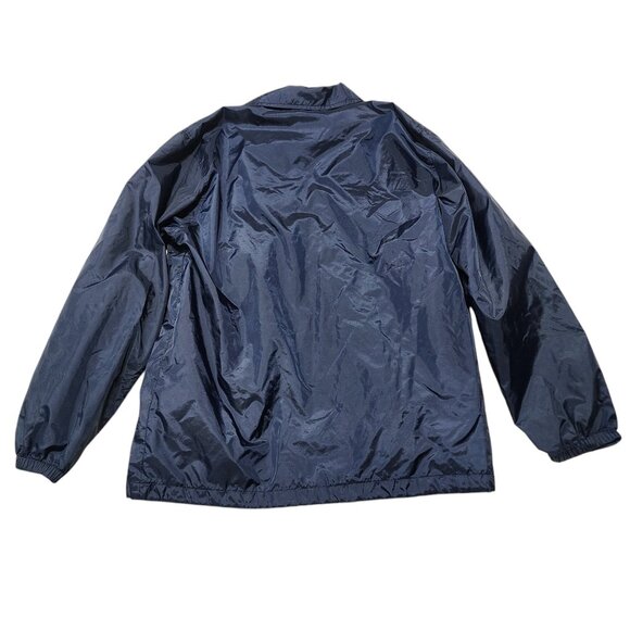 Lands End Mens‎ Navy Nylon Button-Up Jacket M - Picture 3 of 9